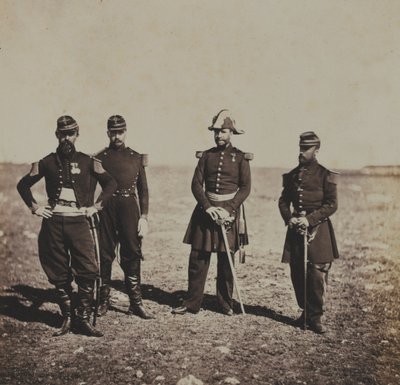 General Beuret and Officers of his Staff by Roger Fenton